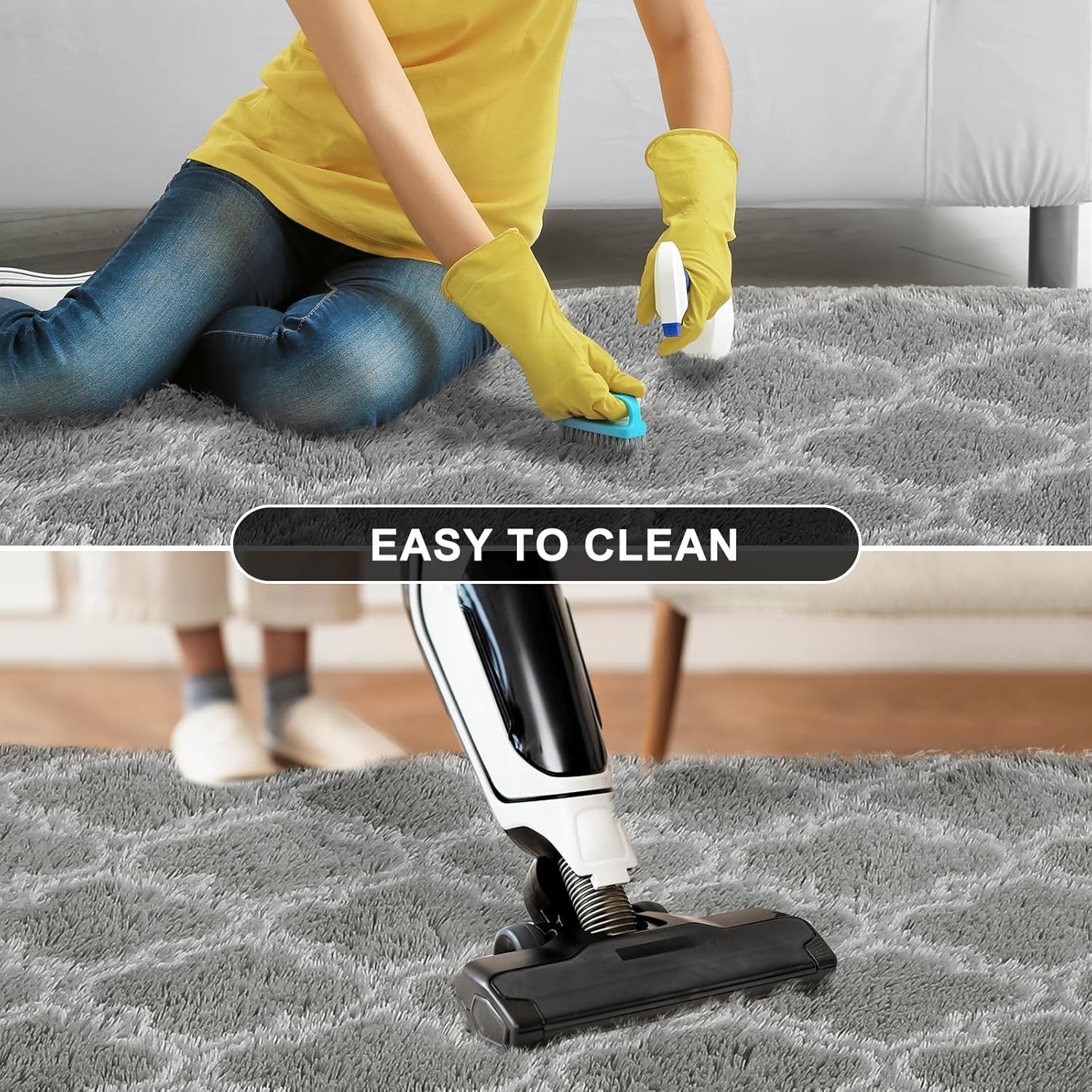 Puremy Plush 4x6 Area Rug High Pile