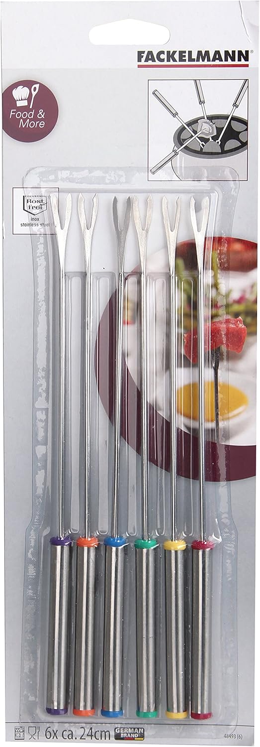 6-Piece Stainless Steel Fondue Fork Set Diverse