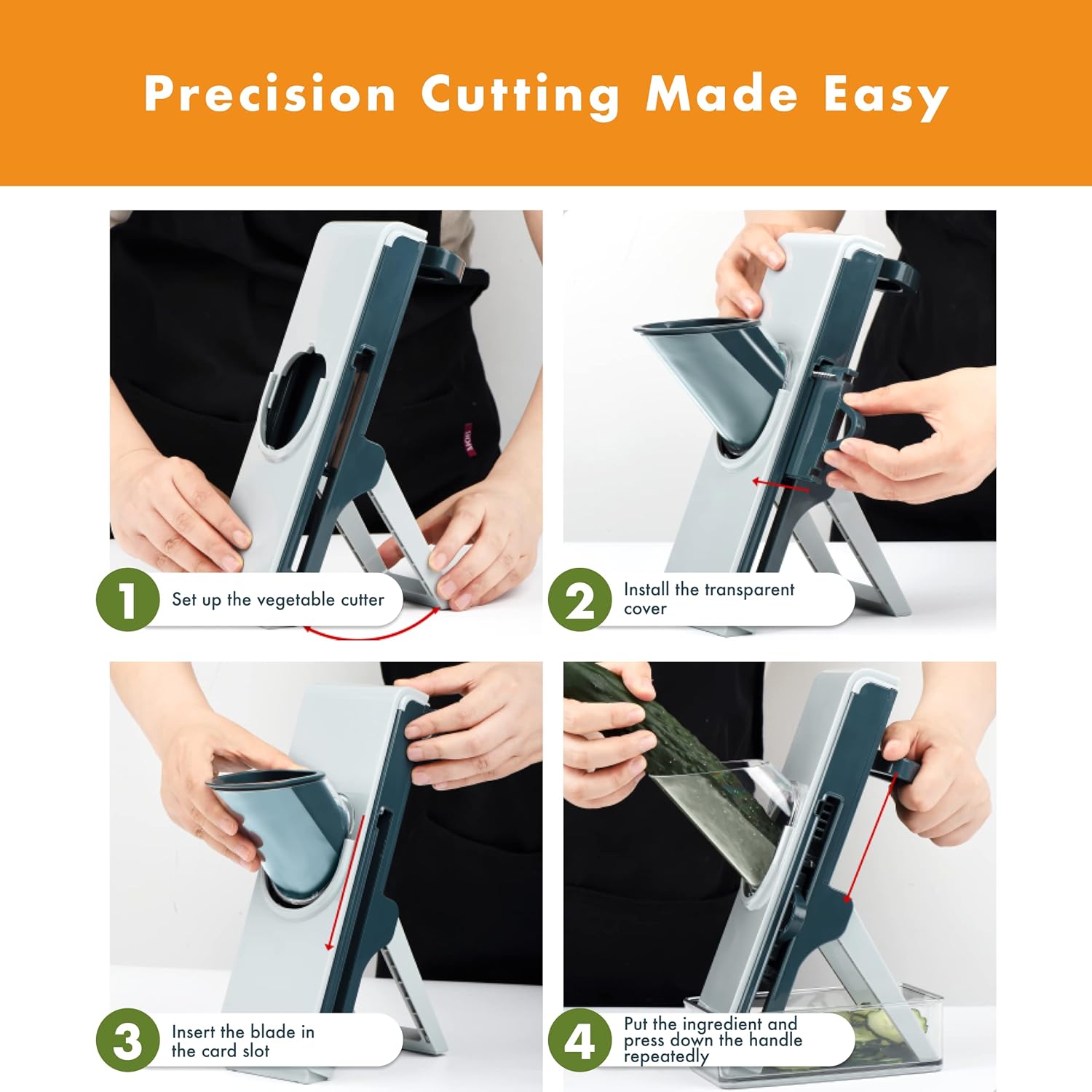 Homarden Mandoline Slicer - Effortless vegetable cutting