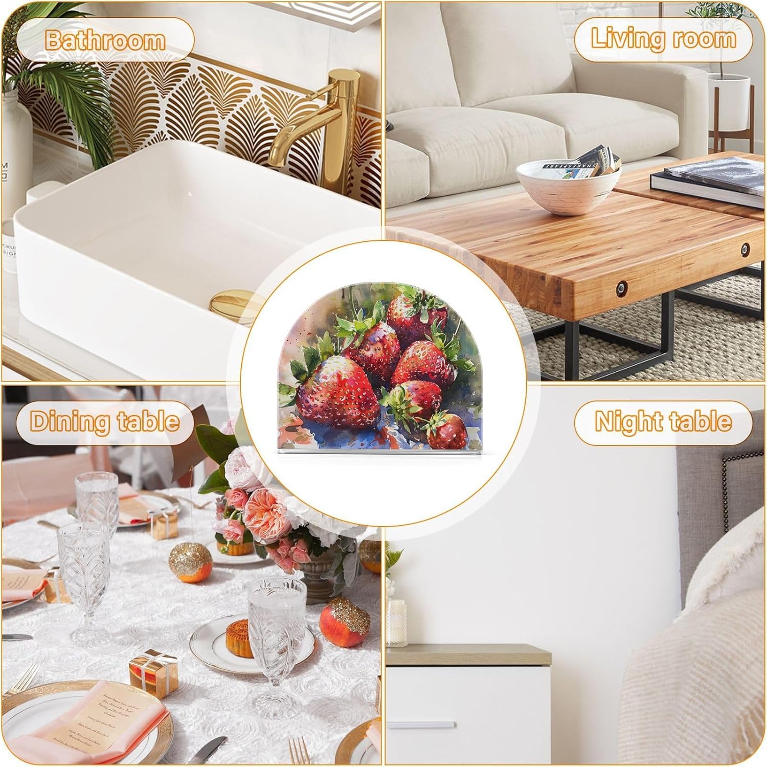 ALAZA Luxury Napkin Holder for Home Kitchen