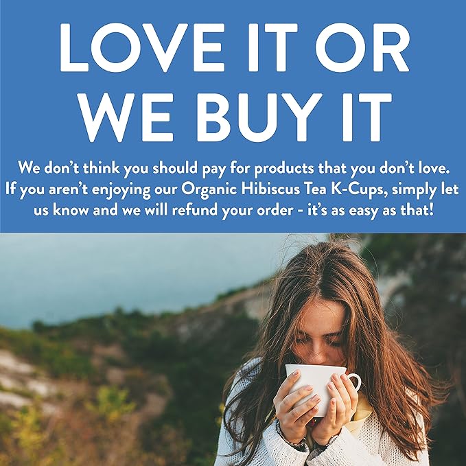 These K-Cup Pods make it easy to enjoy a delicious cup of organic hibiscus tea without the hassle of loose leaf tea. Simply pop a pod into your Keurig machine, brew, and enjoy a flavorful and refreshing cup of tea. Description by ChatGPT.