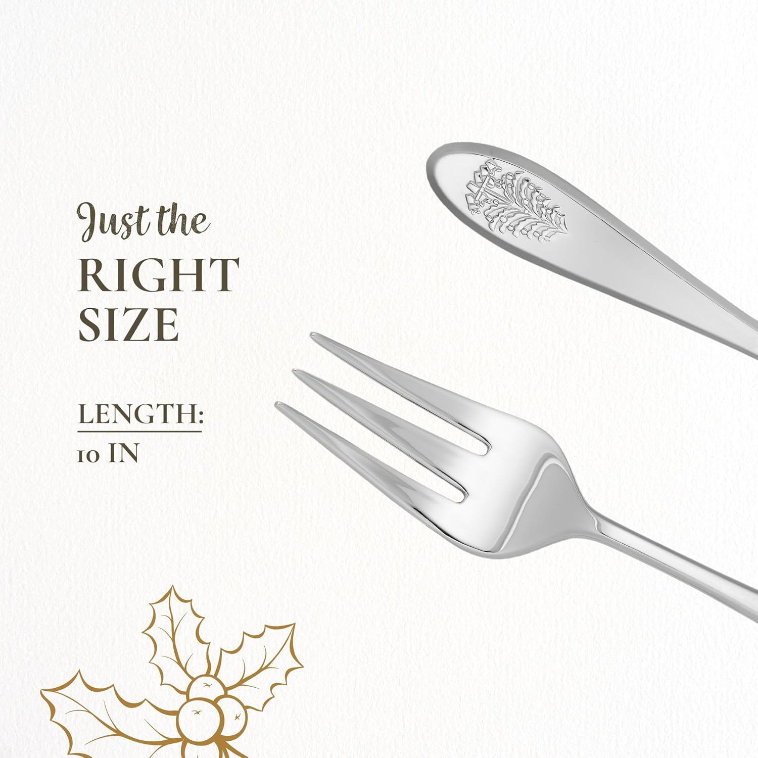 Spode Christmas Tree Serving Fork Holiday Flatware