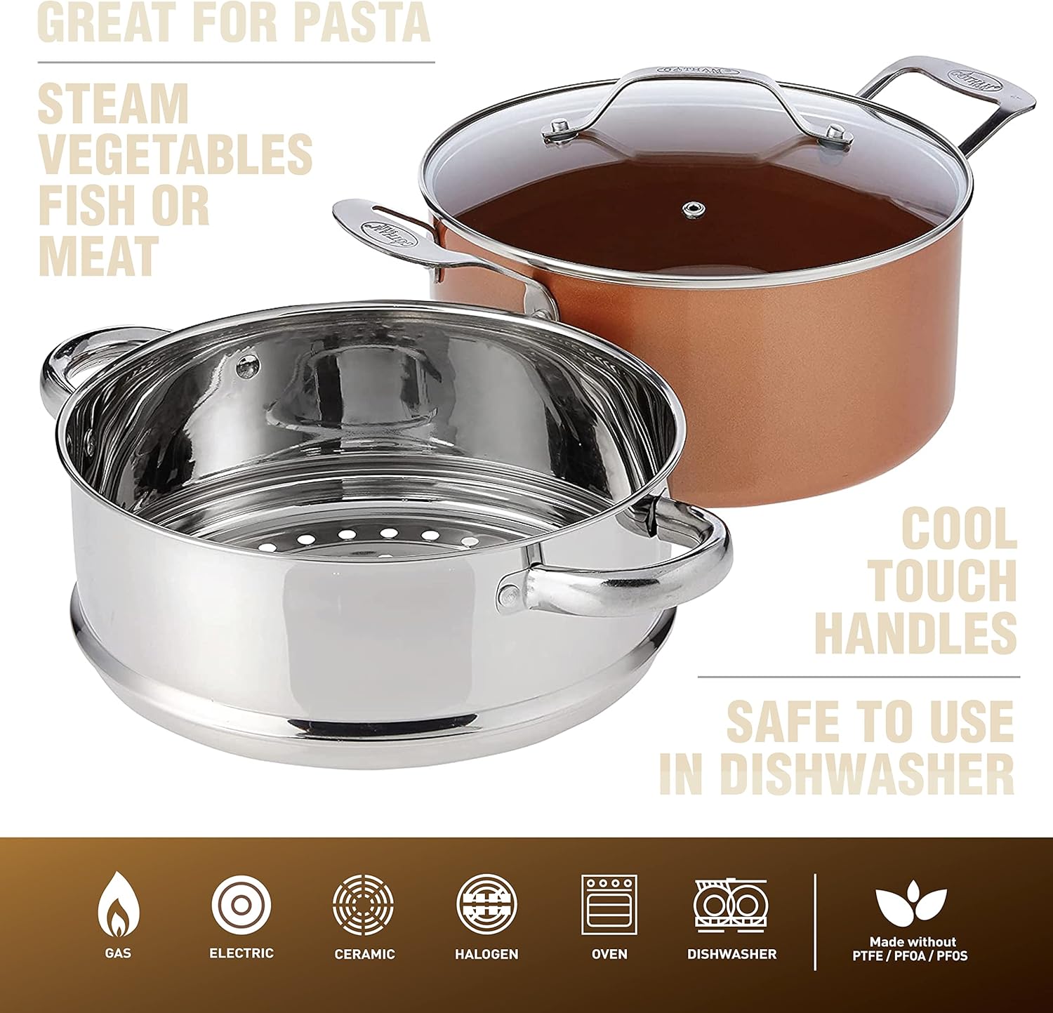 Gotham Steel 10-Piece Kitchen Set with Non-Stick Titanium Ceramic Coating