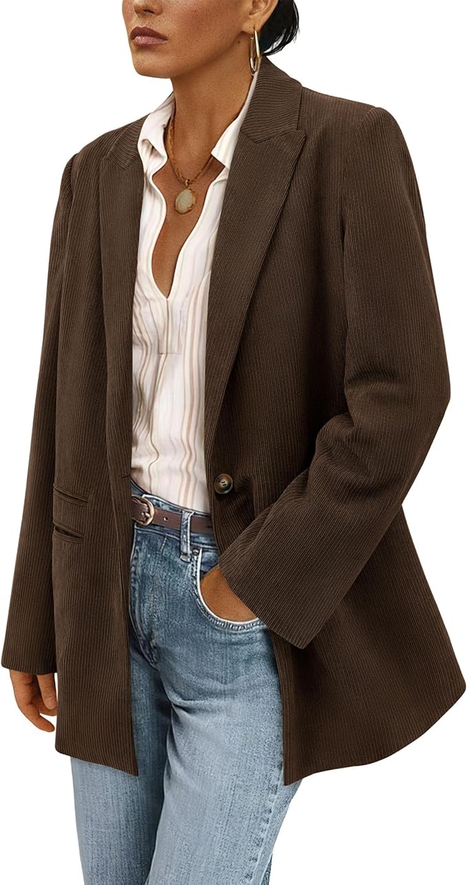 PRETTYGARDEN Curduroy Blazer