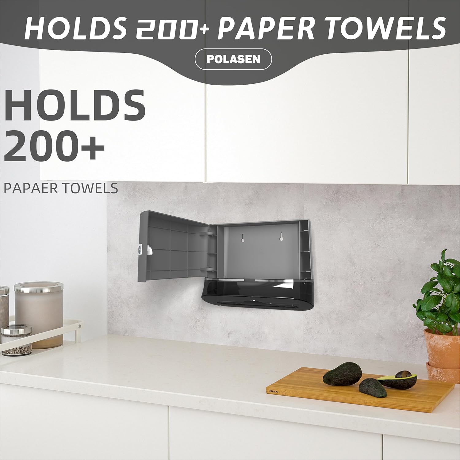 Compact Wall-Mount Dispenser for Z-Fold Paper Towels