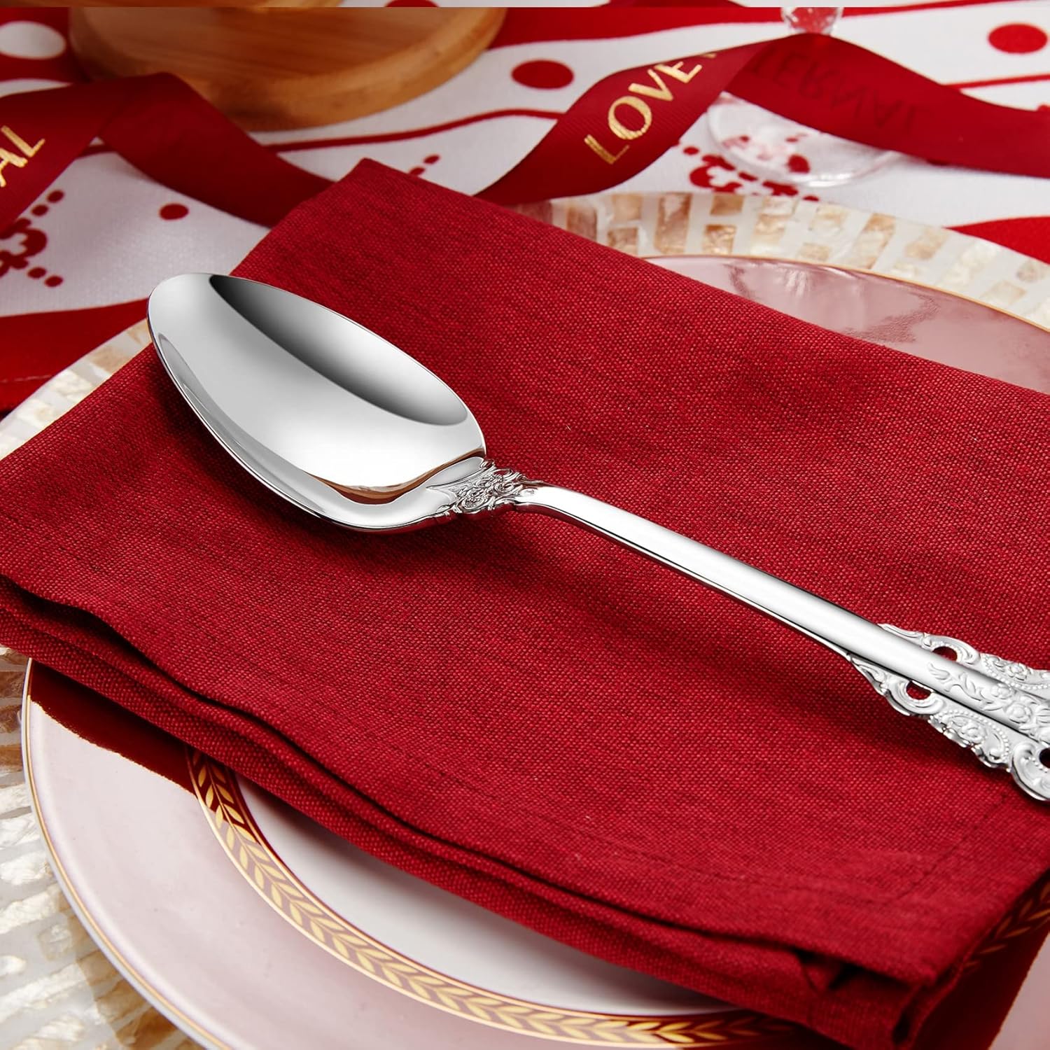 KEAWELL 5-Piece Stainless Steel Hostess Serving Set Dishwasher Safe Elegant Design