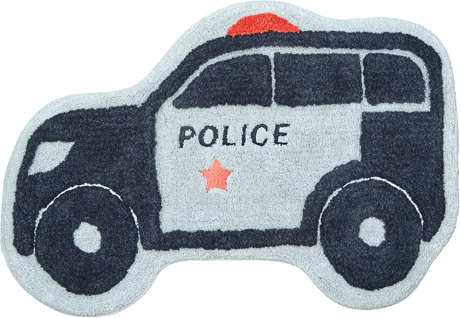 Everyday Kids Police Car Rug 30x20 in
