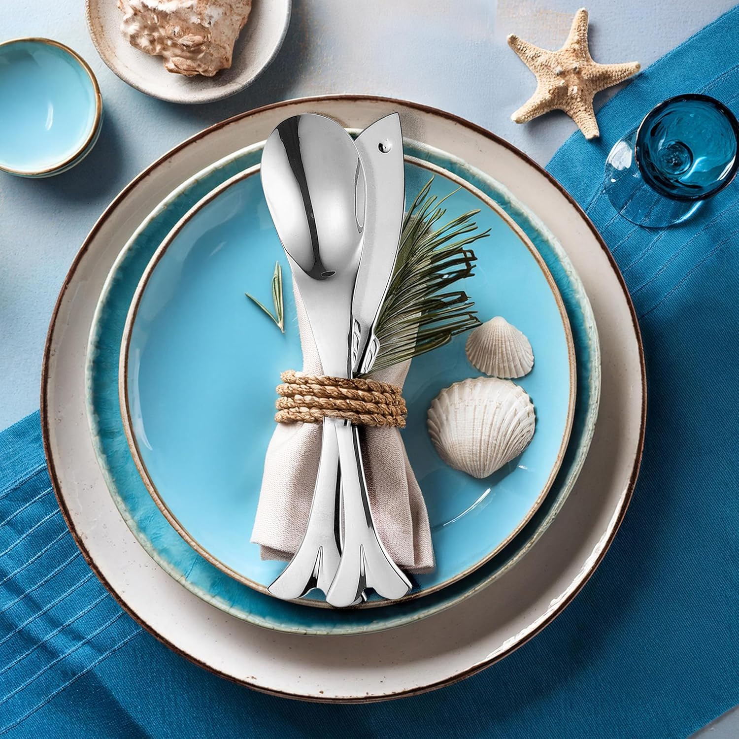 Though Fish Shaped Flatware Set