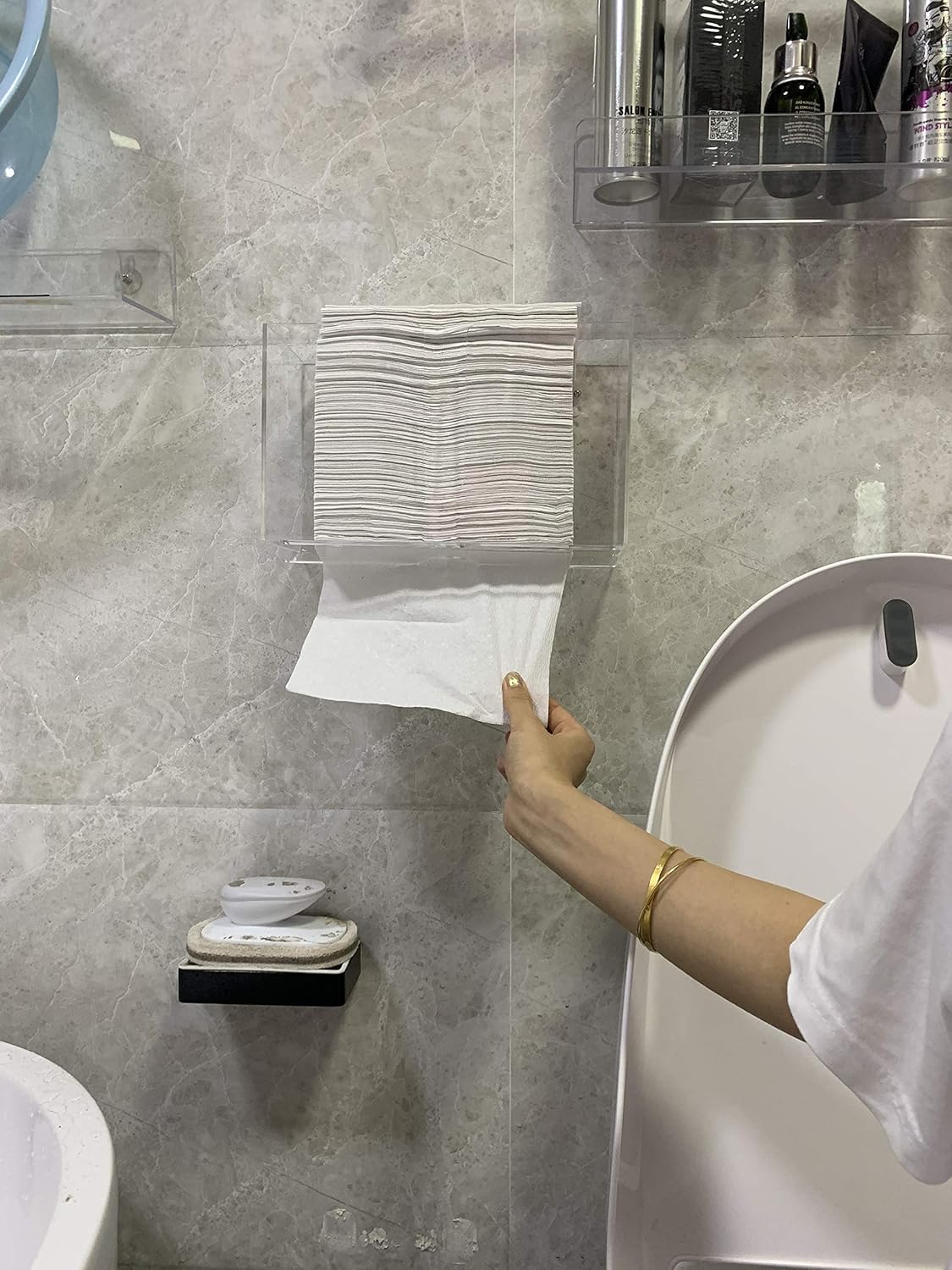 Wall-Mount Acrylic Towel Dispenser