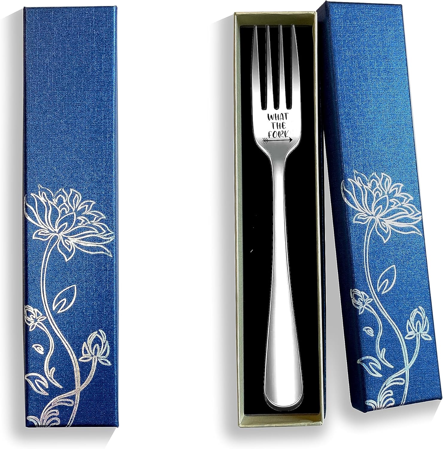 Funny Engraved Stainless Steel Dinner Fork with Gift Box 1