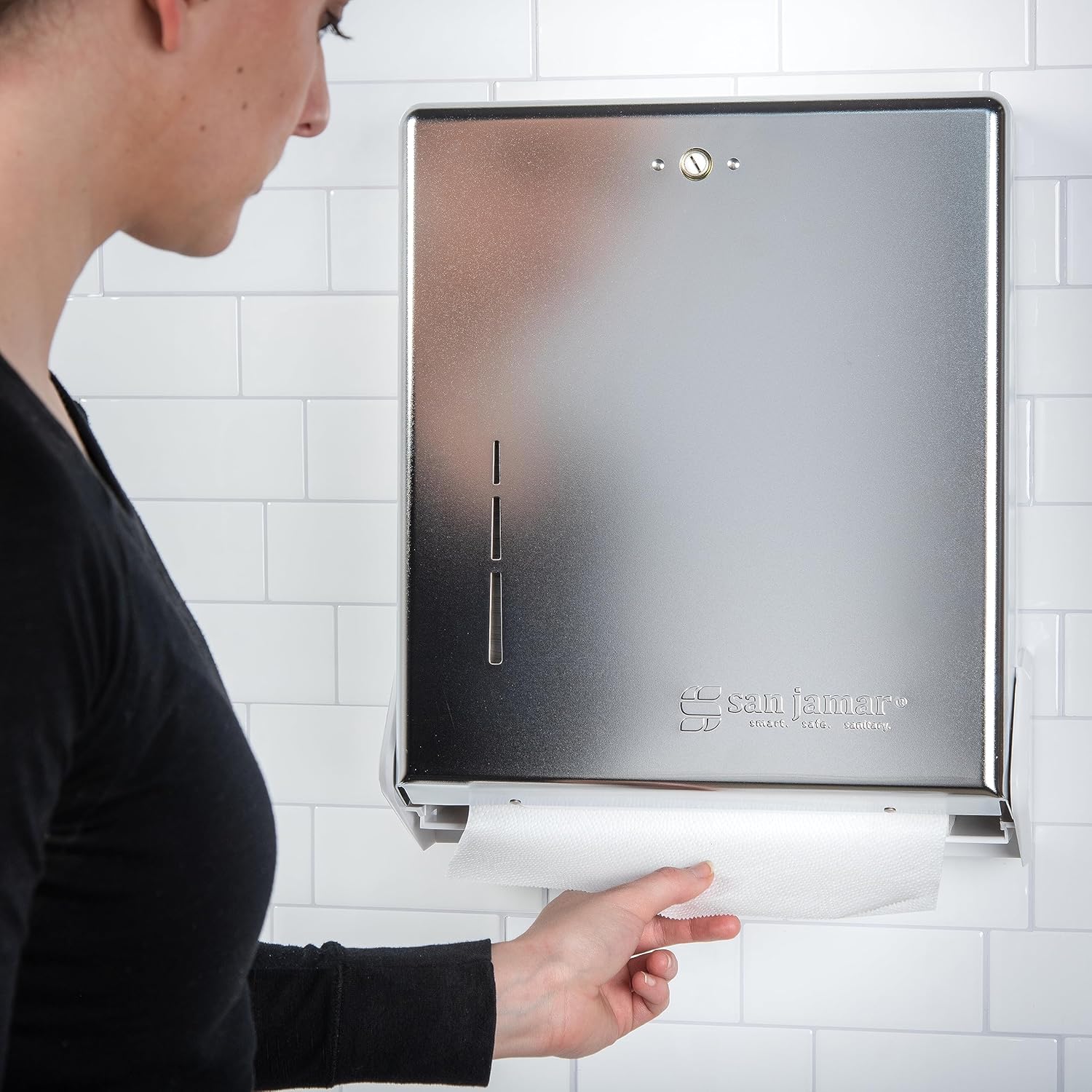 San Jamar True Fold Paper Towel Dispenser Chrome
