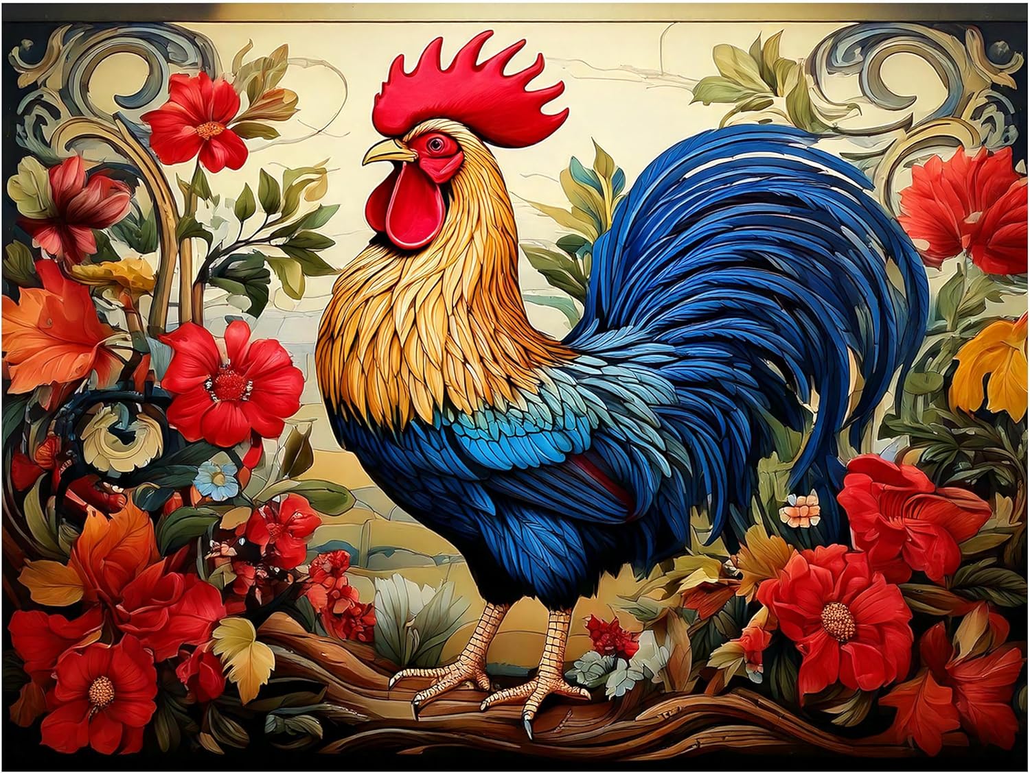 Fliesen Wandbild Bauernhof Hahn Bauernhof Deko Küche Wand Spritzschutz Marmor Keramik - Bild 2 von 14