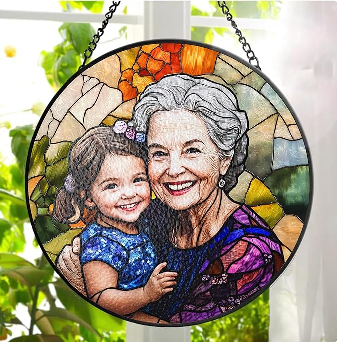 LOVELYPOD Personalized Glass Stained Suncatcher