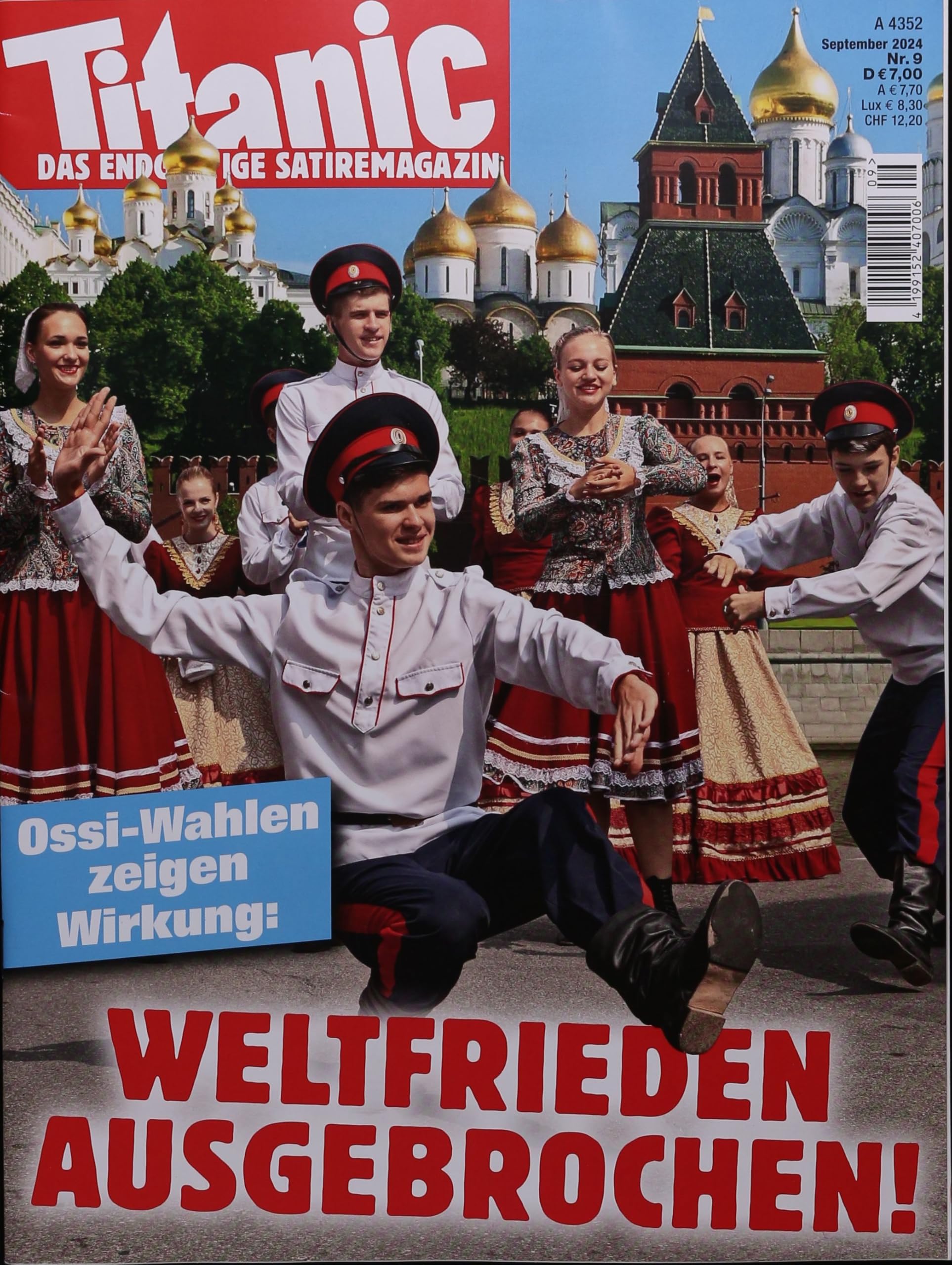 Cover of Titanic, September 2024