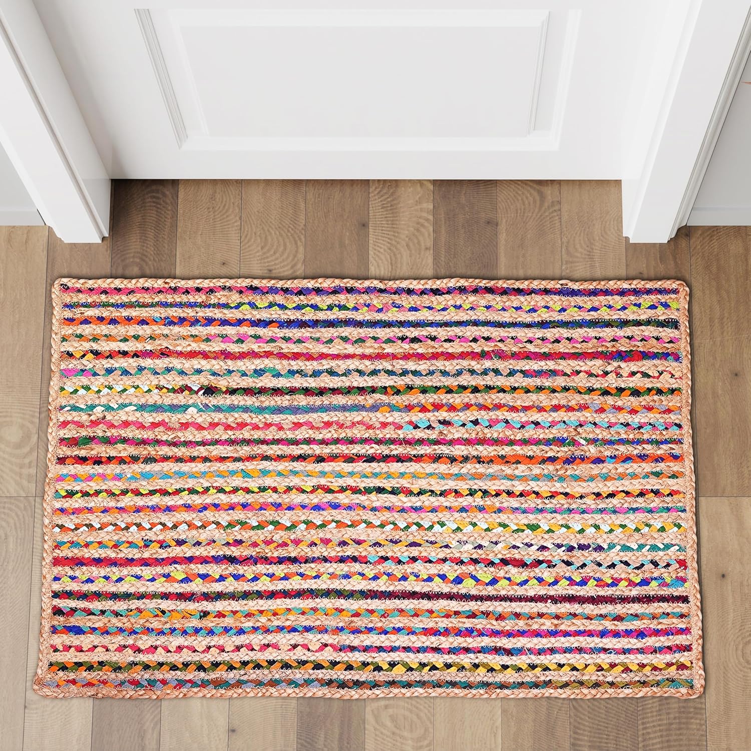 Hausattire Braided Area Rug 24x36 - Multi Color 1