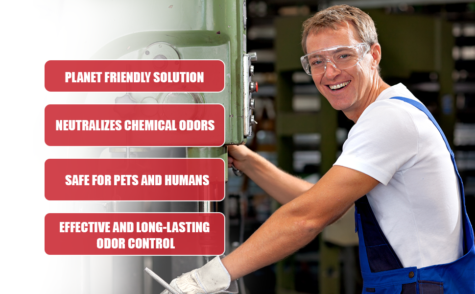 no odor SMELLEZE Natural Chemical Odor Eliminator Granules, Chemical Smell Remover