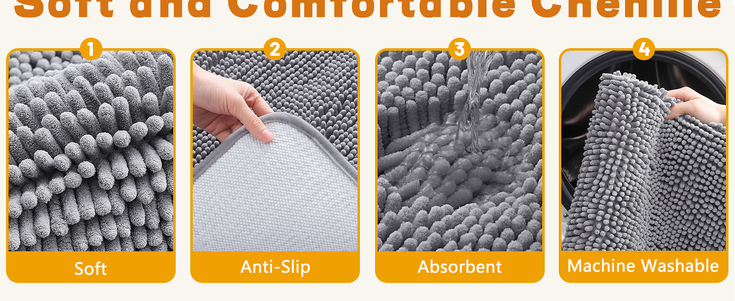 Non-Slip Textured Rubber Base