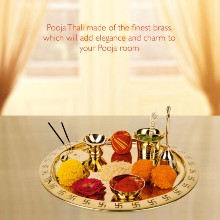 Brass Pooja Thali Set