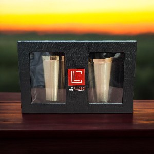 LeCasa - Kansa Straight Glass Set Of 2 300ML Each