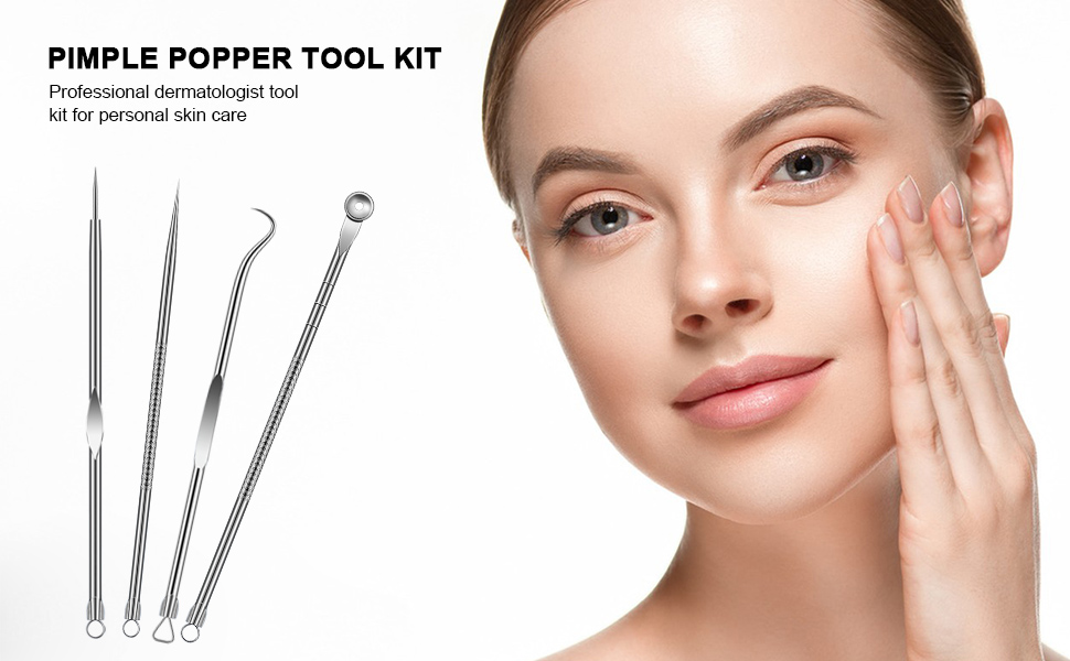 blackhead remover pimple popper tool kit skin tag remover blackhead extractor ear piercing 