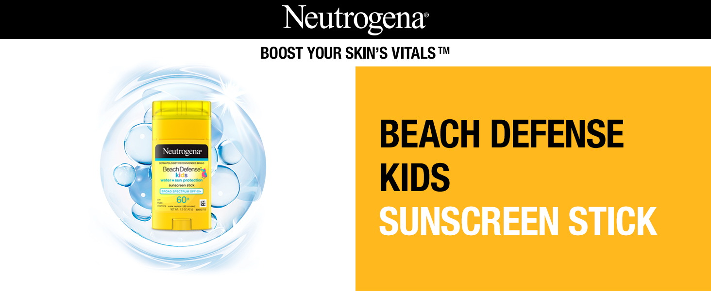 skins vitals beach defense kids sunscreen stick