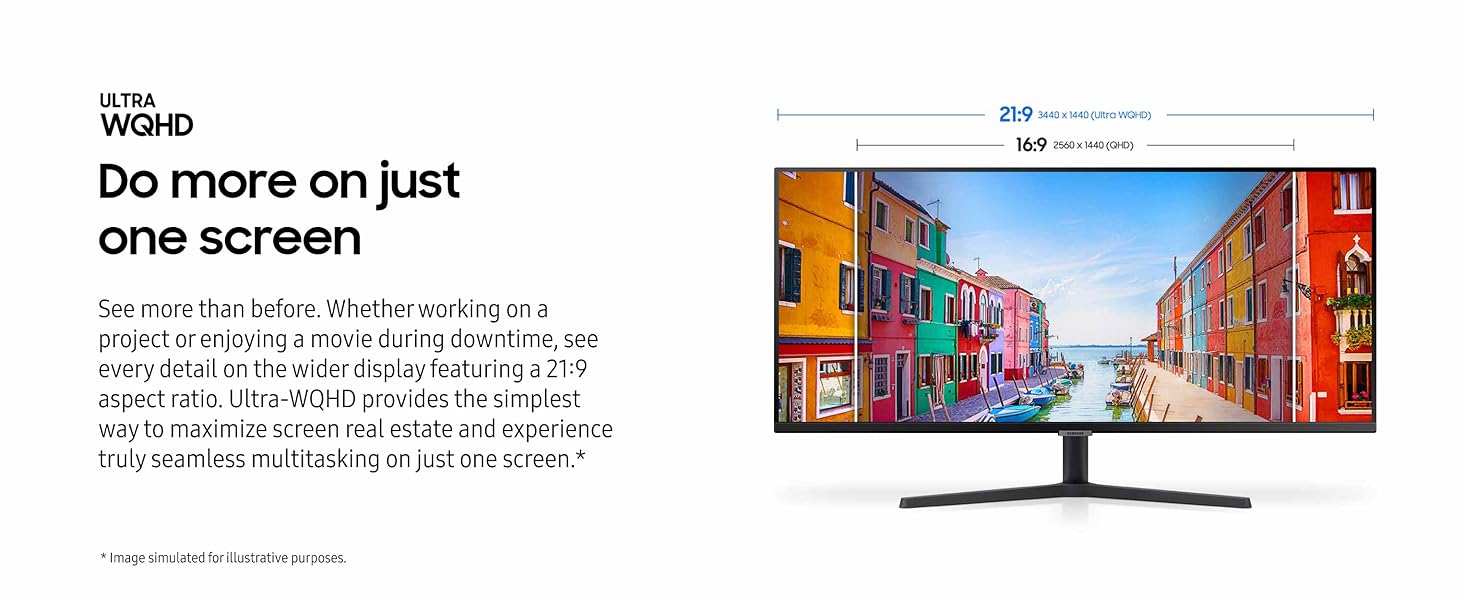 Samsung 34 inch ViewFinity S50GC Ultra-WQHD 100Hz AMD FreeSync HDR10 Monitor