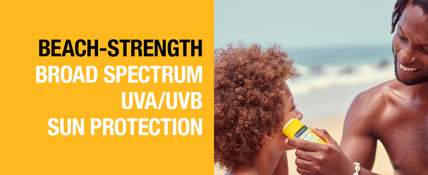 beach strength broad spectrum UVA UVB sun protection
