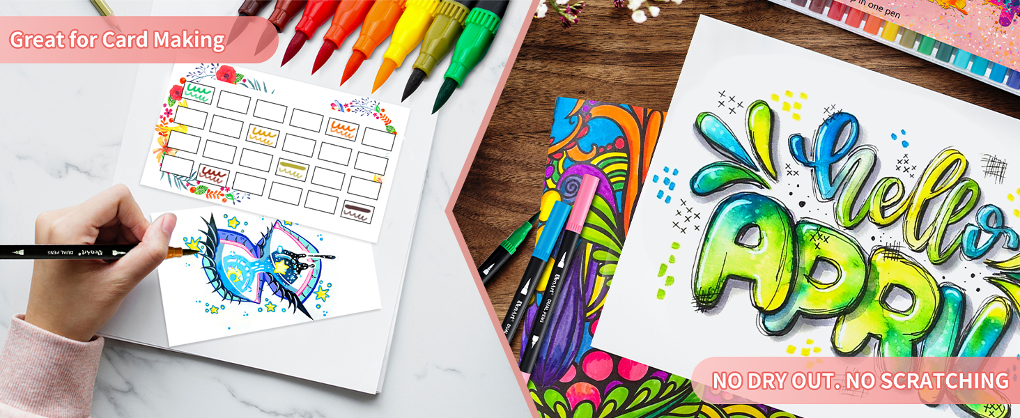 Markers art supplies set