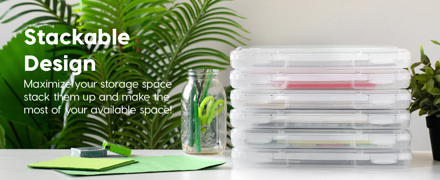 storage board game scrapbook paper organizers portable project case containers craft art supplies
