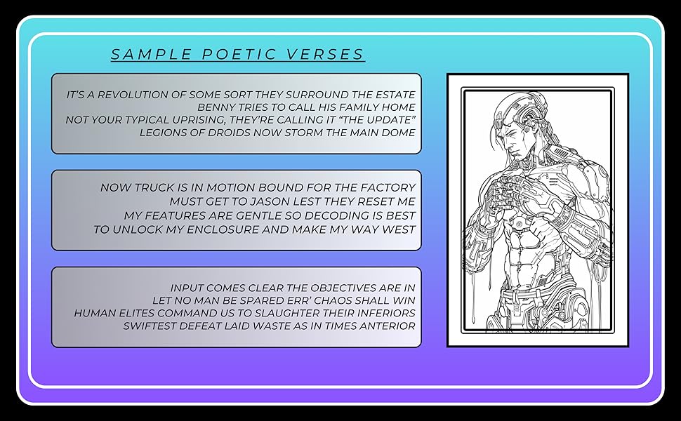 Sample Poetic Verses with Image of Android