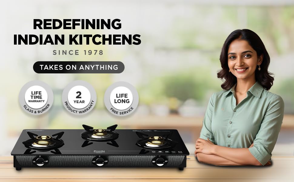 gas stove chulha 3 burner