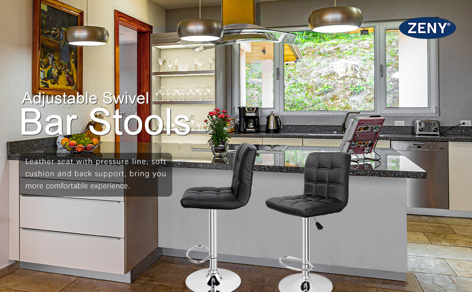 ZENY Taburetes giratorios ajustables