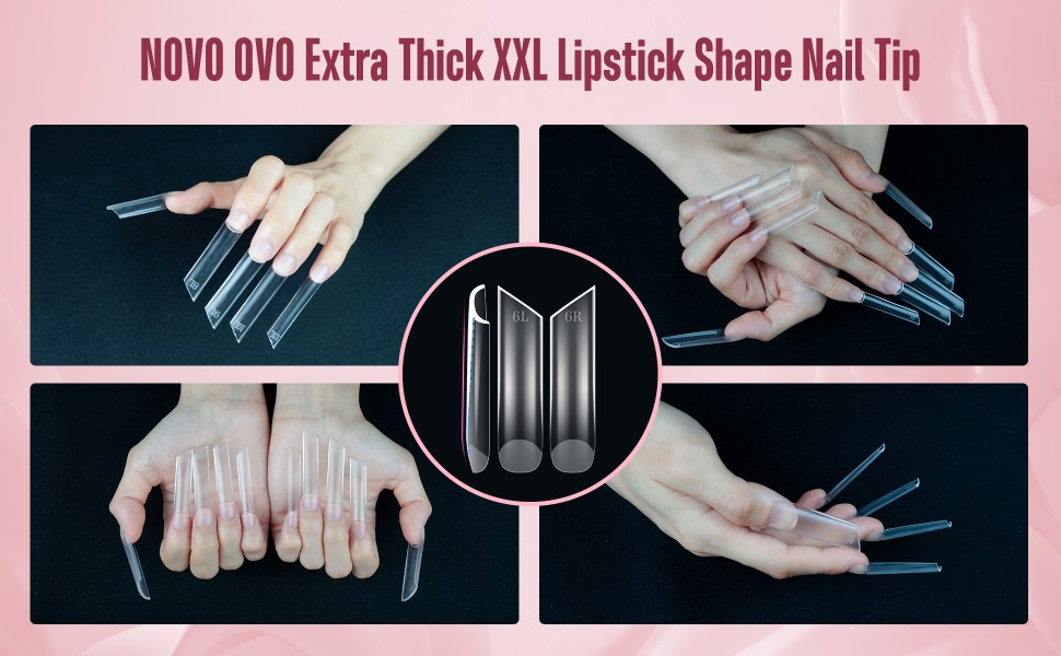 XXL Lipstick Shape Nail Tip