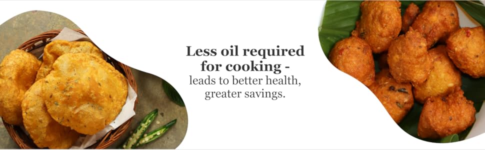 Less Oil for cooking