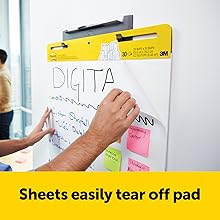 Sheets easily tear off pad