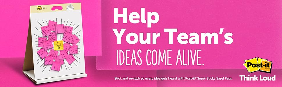 Help your team's ideas come alive with Post-it Notes Think Loud