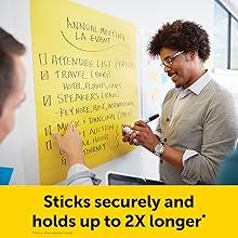 Sticks securely and holds up to 2X longer